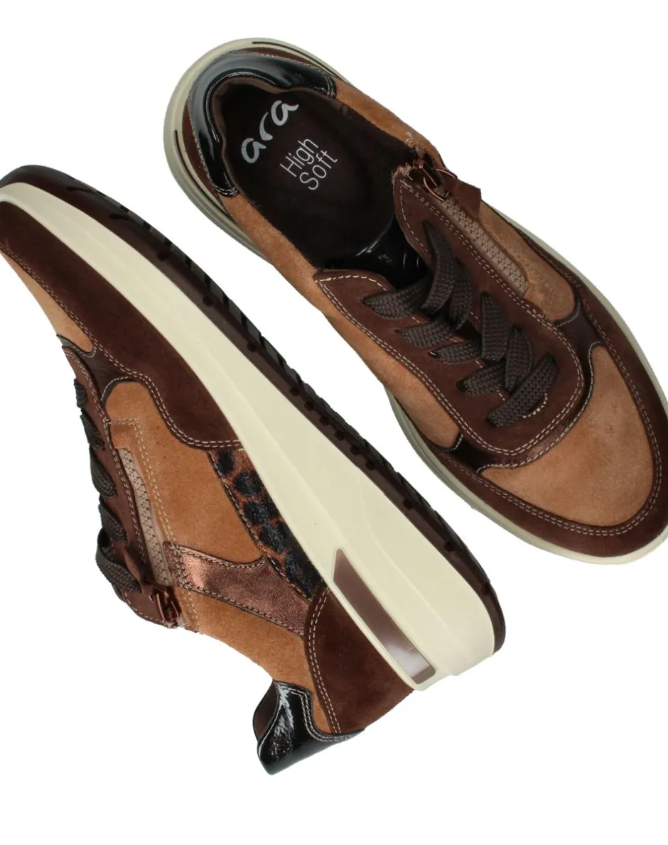 Ara Garda Sneakers Bruin Dames|DAMES Sneakers
