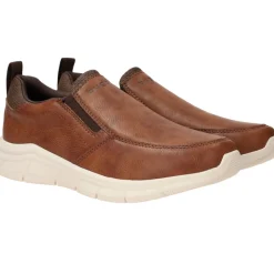 Bugatti Instappers Cognac Heren|Heren Instappers|Comfort