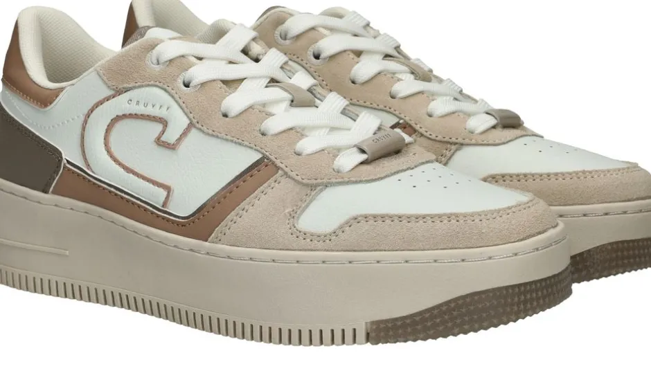 Cruyff Campo Low Lux Sneakers Beige Dames|DAMES Sneakers