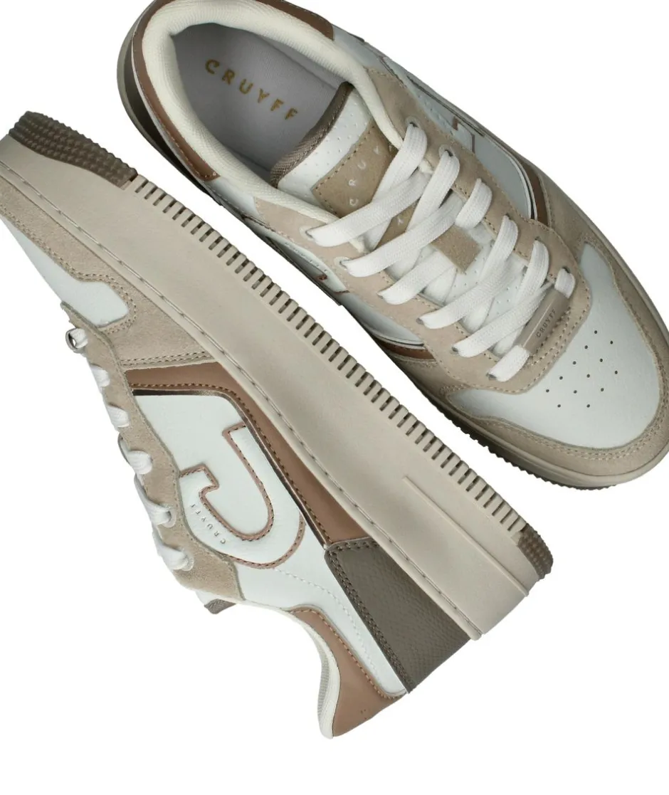 Cruyff Campo Low Lux Sneakers Beige Dames|DAMES Sneakers