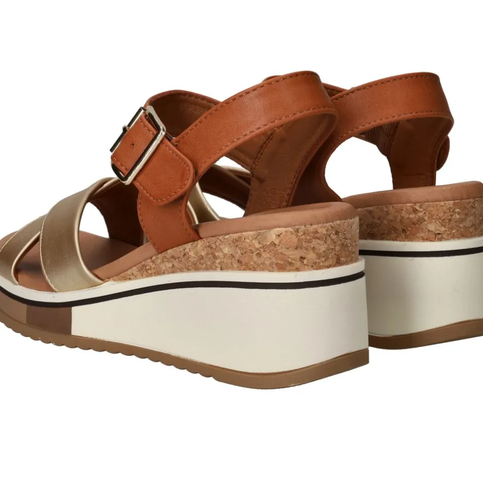 DSTRCT Sandalen Bruin Dames|DAMES Sandalen
