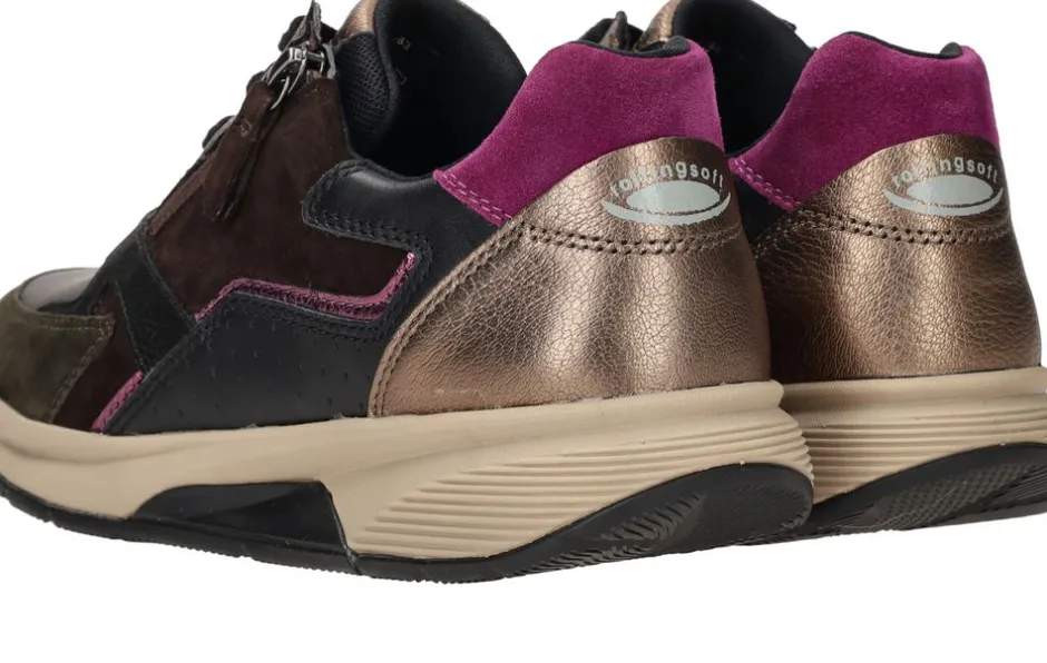 Gabor Rollingsoft Sneakers Bruin Dames|DAMES Sneakers