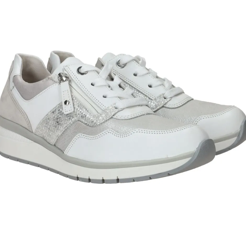 Gabor Sneakers Wit Dames|DAMES Veterschoenen|Comfort