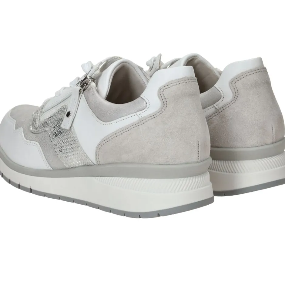 Gabor Sneakers Wit Dames|DAMES Veterschoenen|Comfort