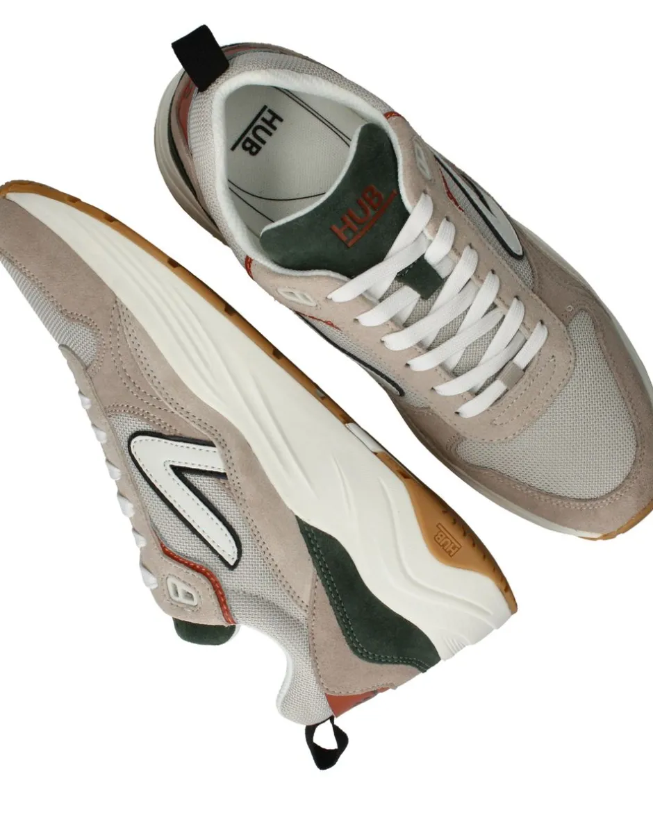 HUB Glide Sneakers Grijs Heren|Heren Sneakers