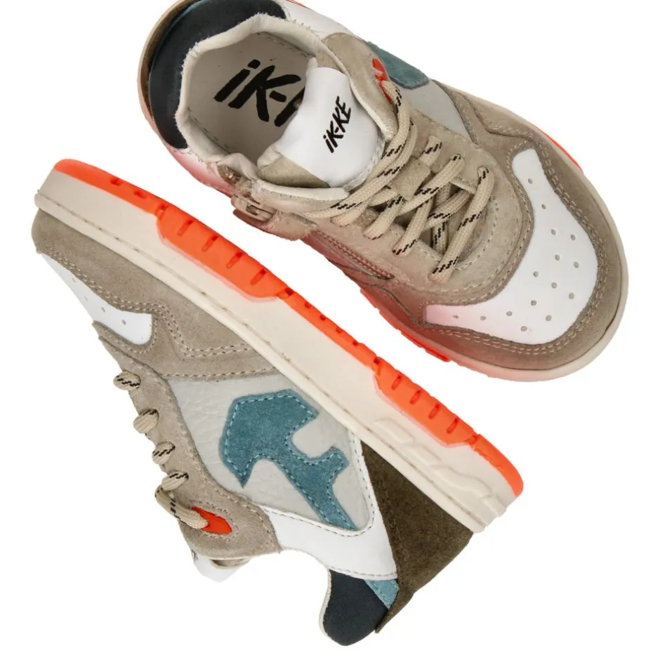 IKKE IK-KE Sneakers Beige Jongens| Sneakers