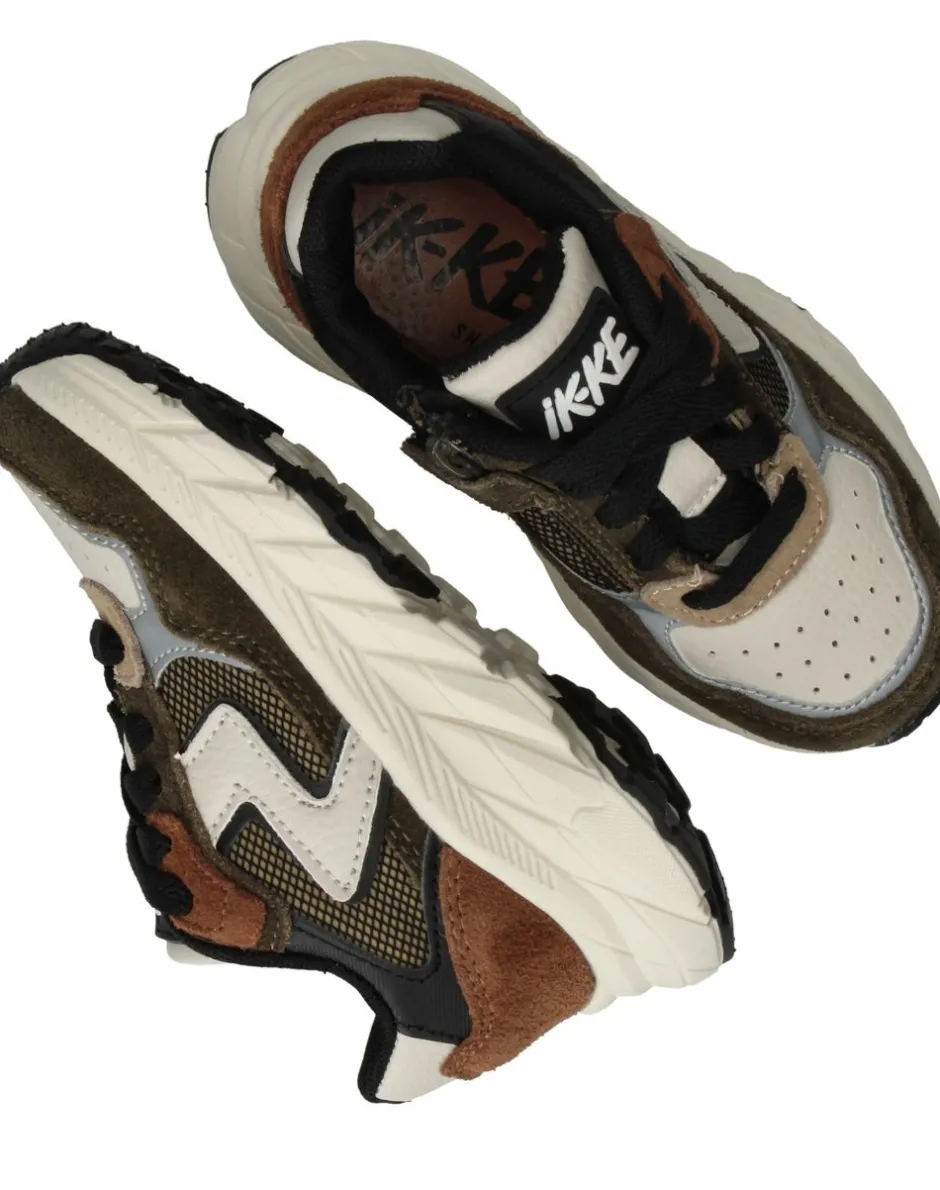 IKKE IK-KE Sneakers Groen Jongens| Sneakers