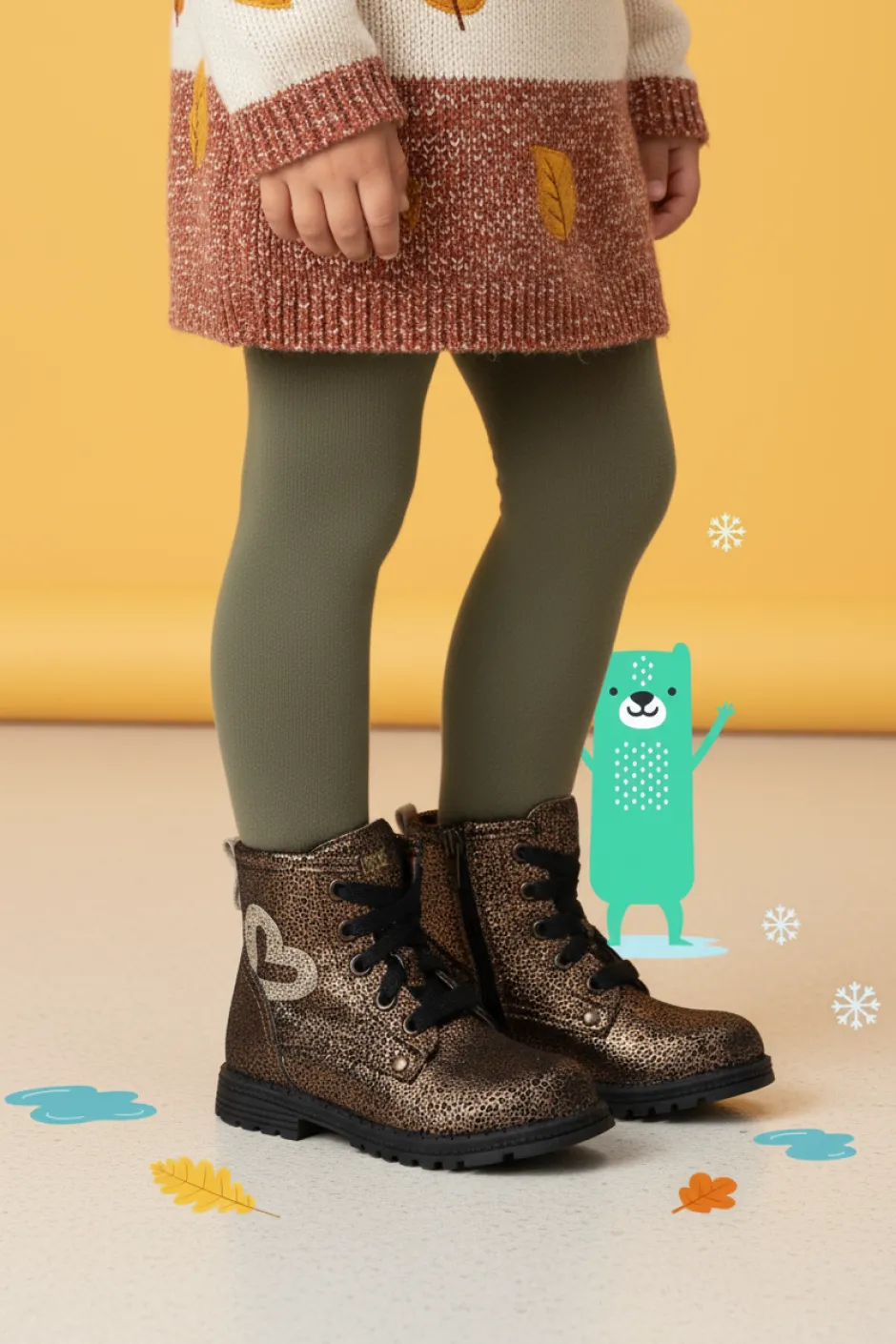 IKKE IK-KE Veterboots Meisjes| Boots