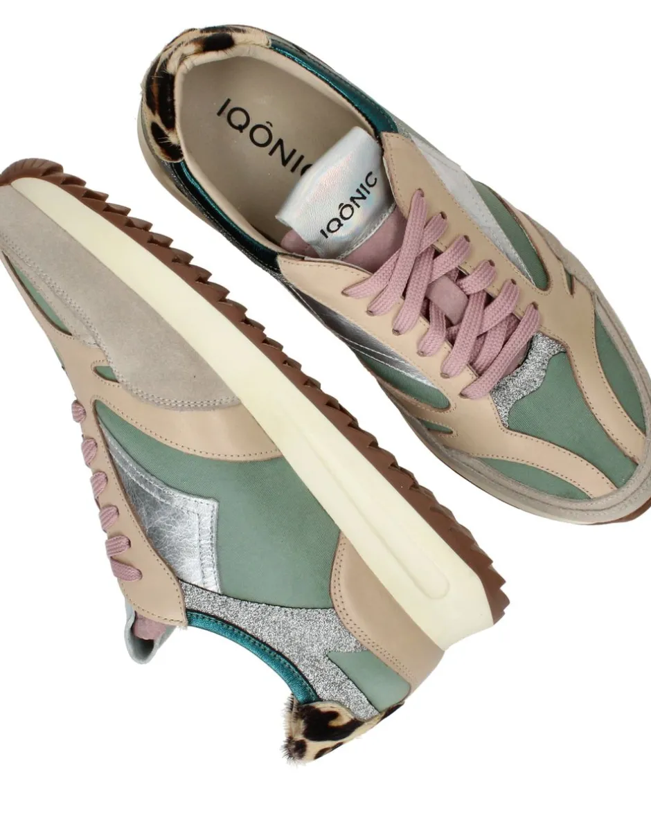 IQONIC IQÔNIC Sneakers Groen Dames|DAMES Sneakers