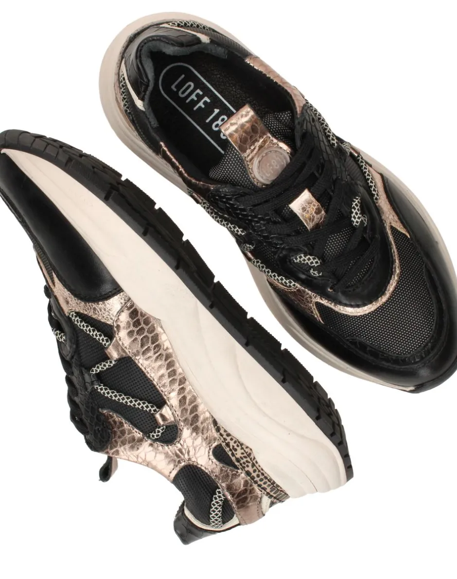 LOFF 1881 Sneakers Zwart Dames|DAMES Sneakers
