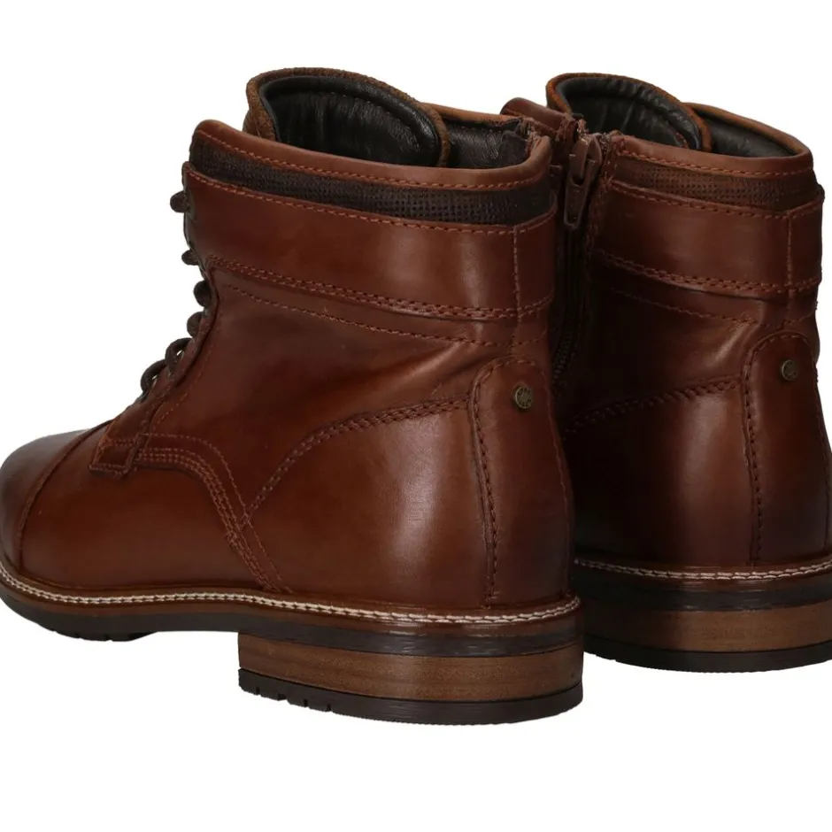 LOFF 1881 Veterboots Cognac Heren|Heren Veterschoenen