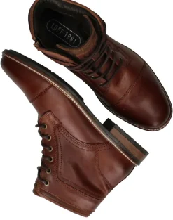 LOFF 1881 Veterboots Cognac Heren|Heren Veterschoenen