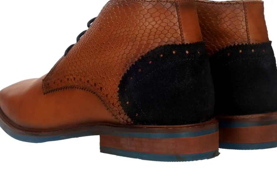 LOFF 1881 Veterschoenen Cognac Heren|Heren Veterschoenen