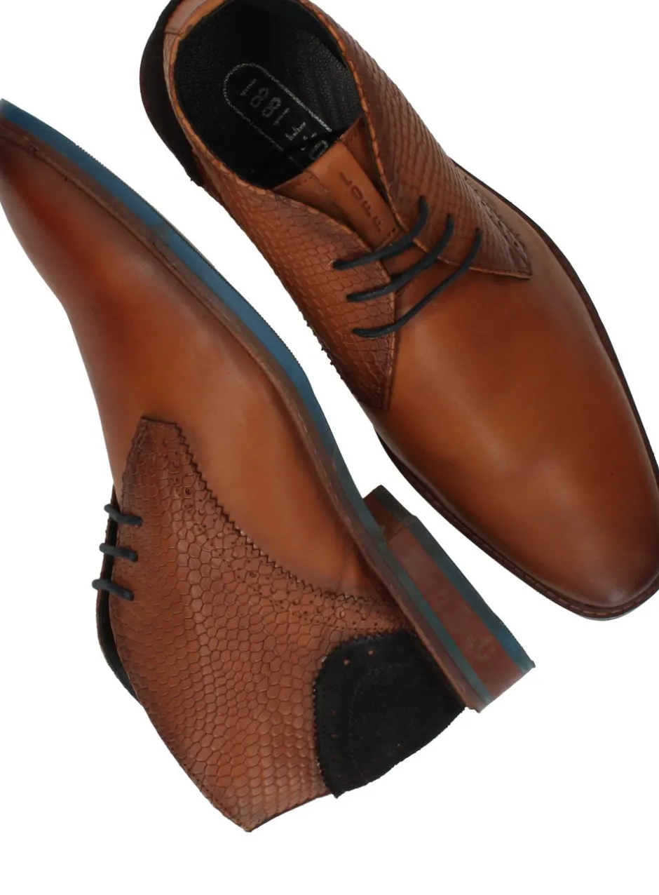 LOFF 1881 Veterschoenen Cognac Heren|Heren Veterschoenen