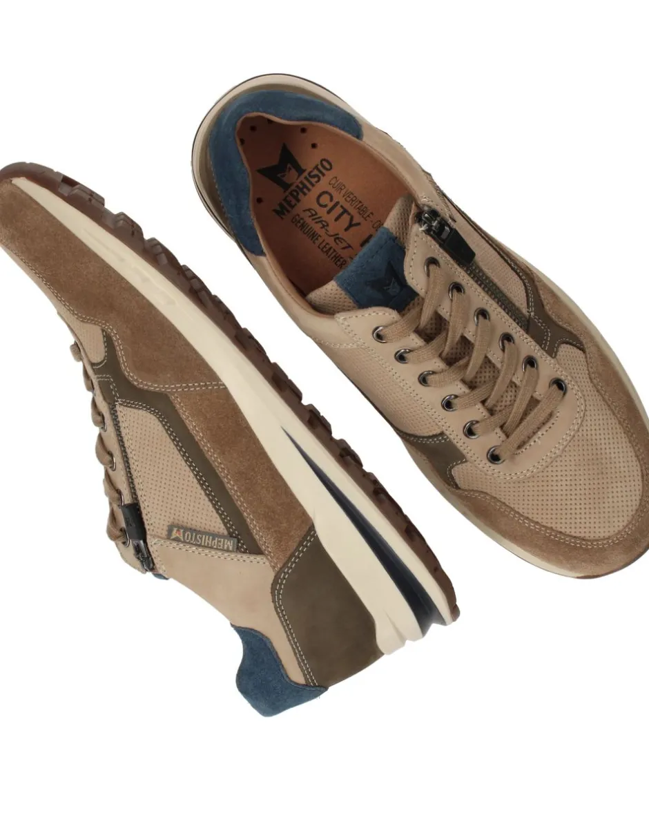 Mephisto Bradley Sneakers Bruin Heren|Heren Comfort|Sneakers