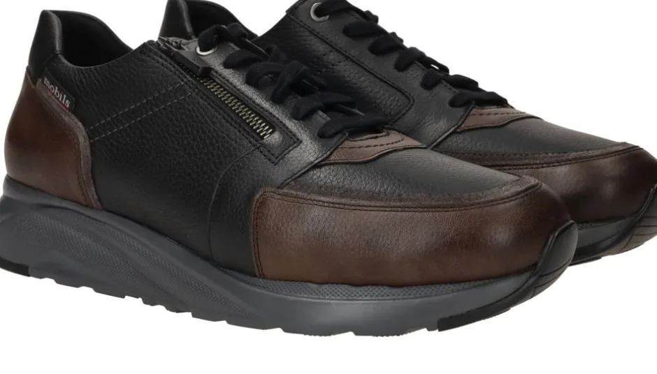 Mephisto Mobils Isaac Sneakers Zwart Heren|Heren Sneakers
