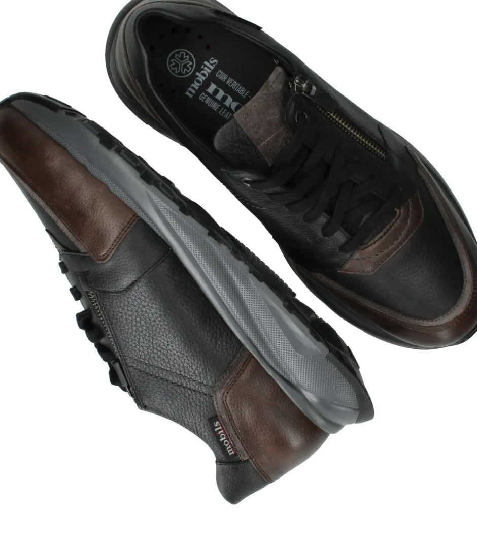 Mephisto Mobils Isaac Sneakers Zwart Heren|Heren Sneakers