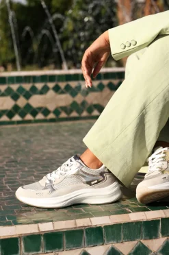 Mexx Racoon Sneakers Beige Dames|DAMES Sneakers