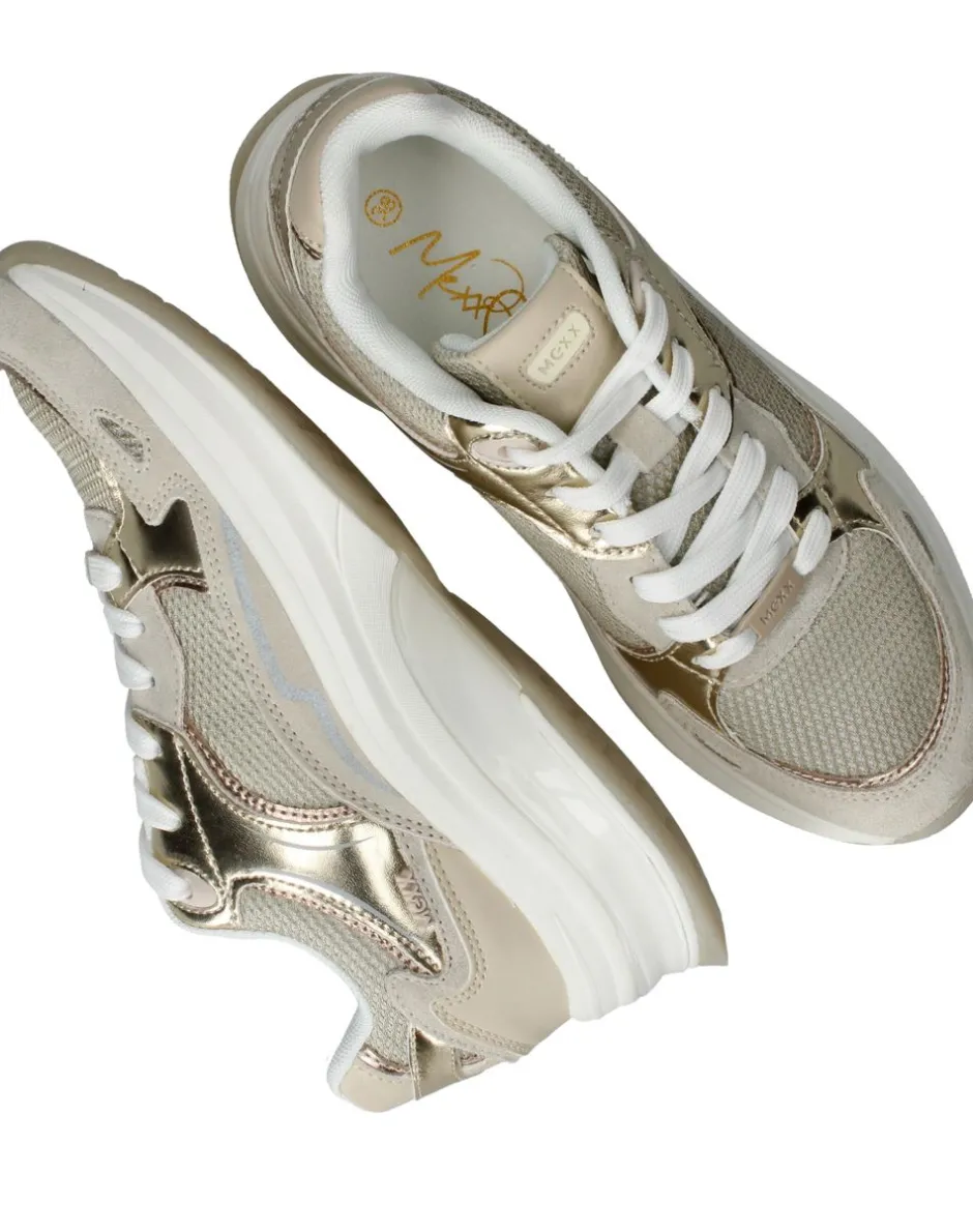 Mexx Racoon Sneakers Beige Dames|DAMES Sneakers