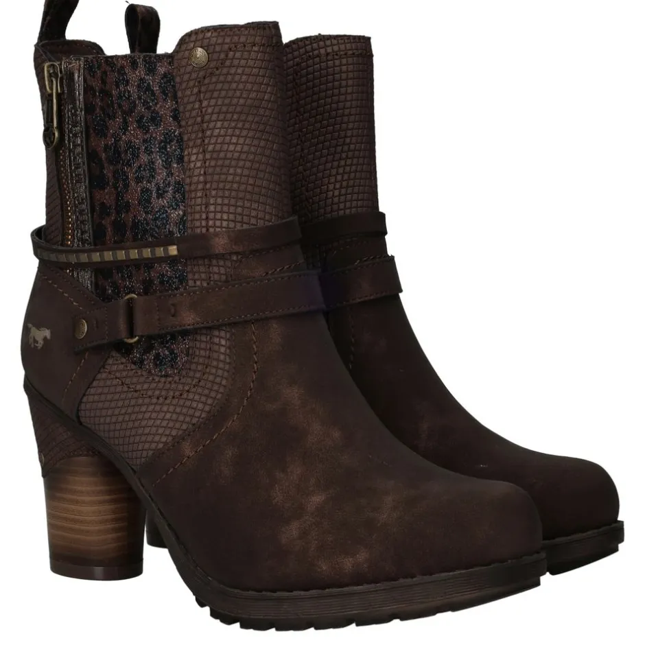 Mustang Enkellaarsjes Dames|DAMES Hakken|Enkellaarsjes
