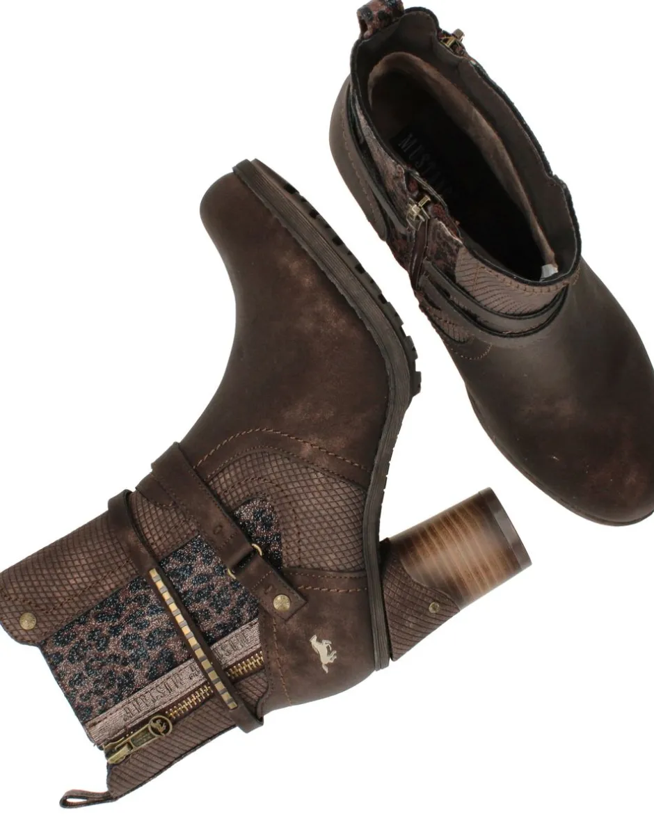 Mustang Enkellaarsjes Dames|DAMES Hakken|Enkellaarsjes