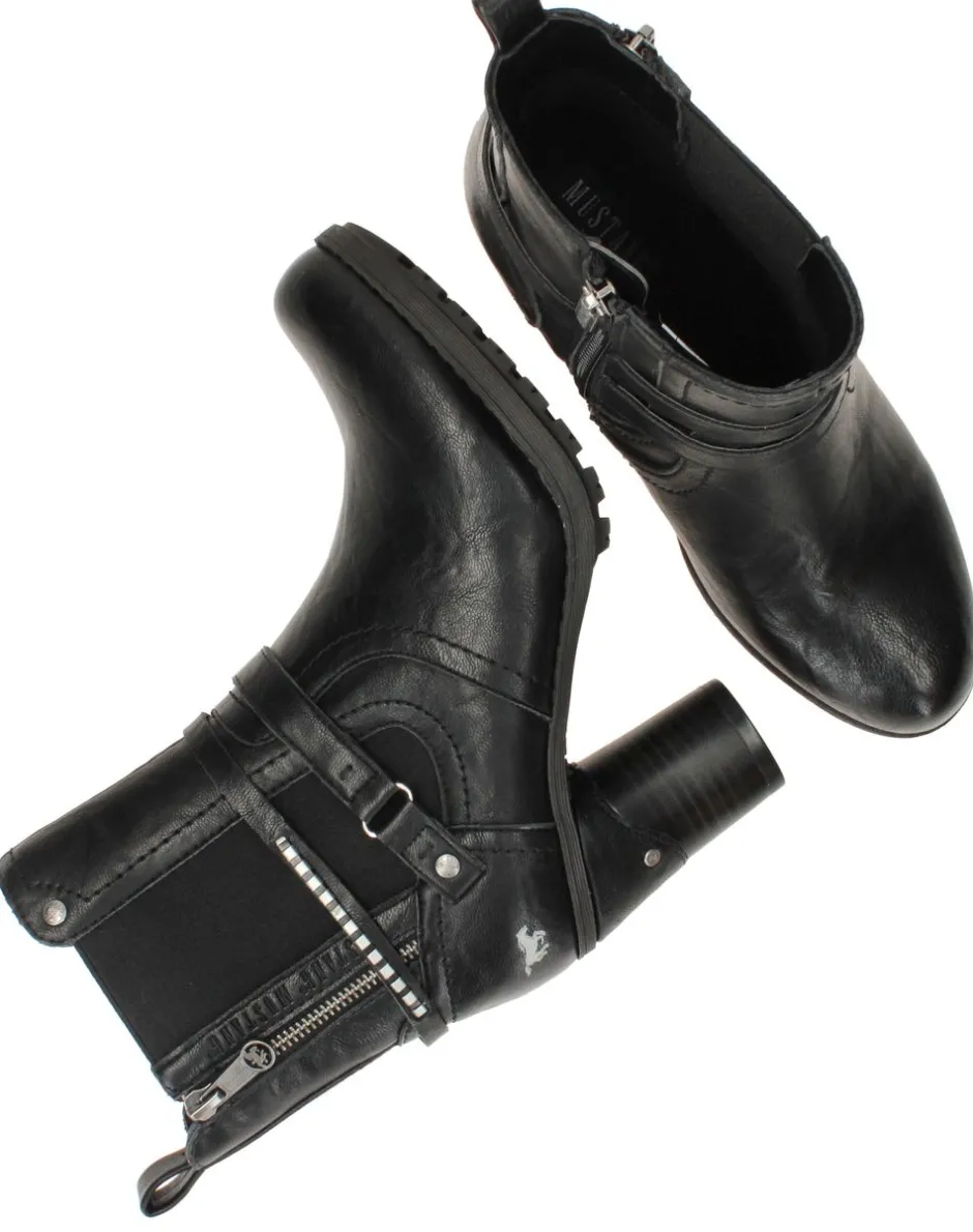 Mustang Enkellaarsjes Dames|DAMES Hakken|Enkellaarsjes