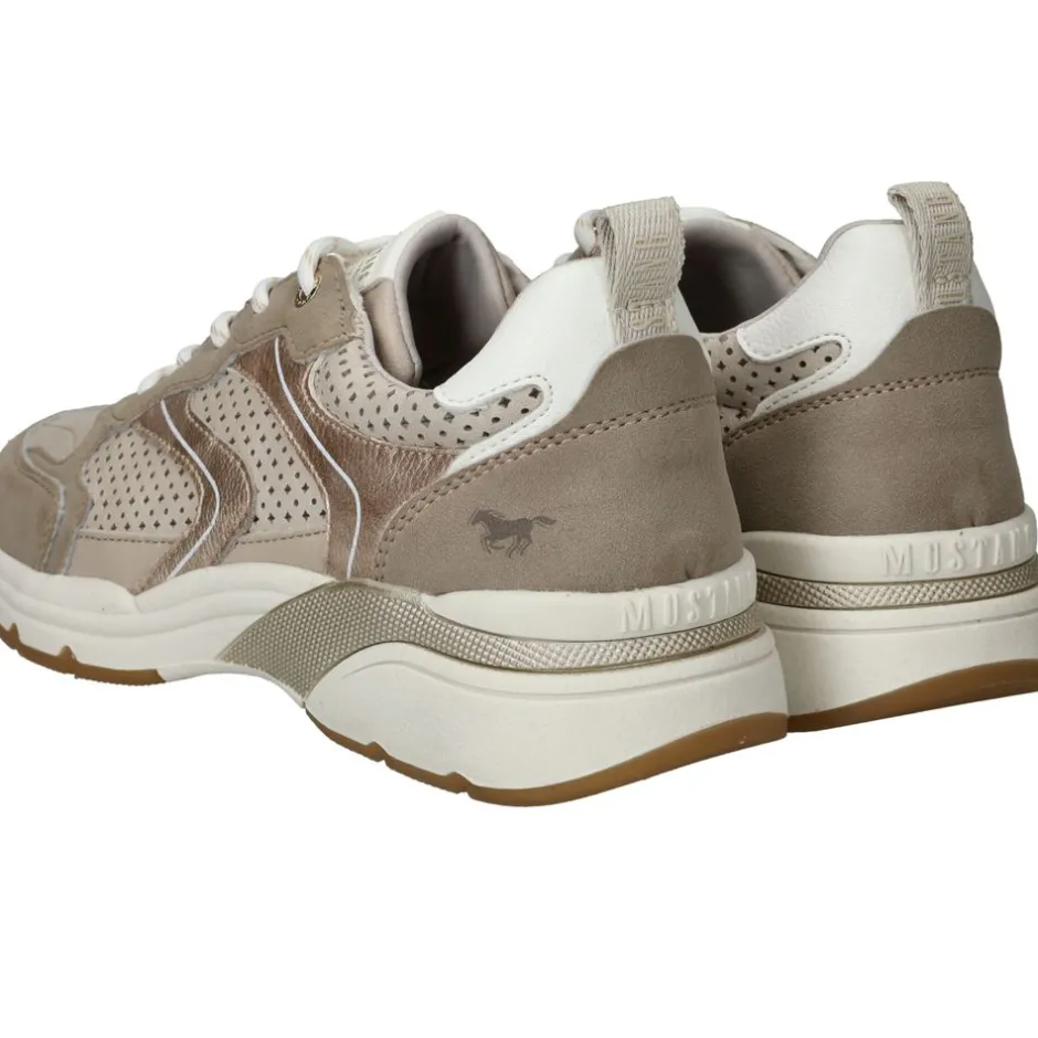 Mustang Sneakers Taupe Dames|DAMES Sneakers