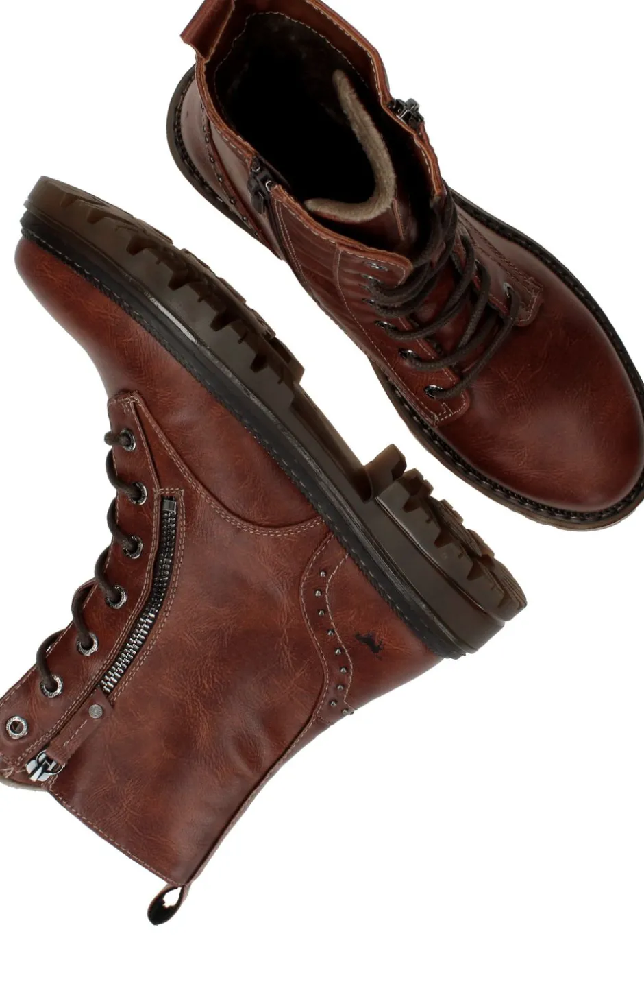 Mustang Veterboots Dames|DAMES Enkellaarsjes|Boots