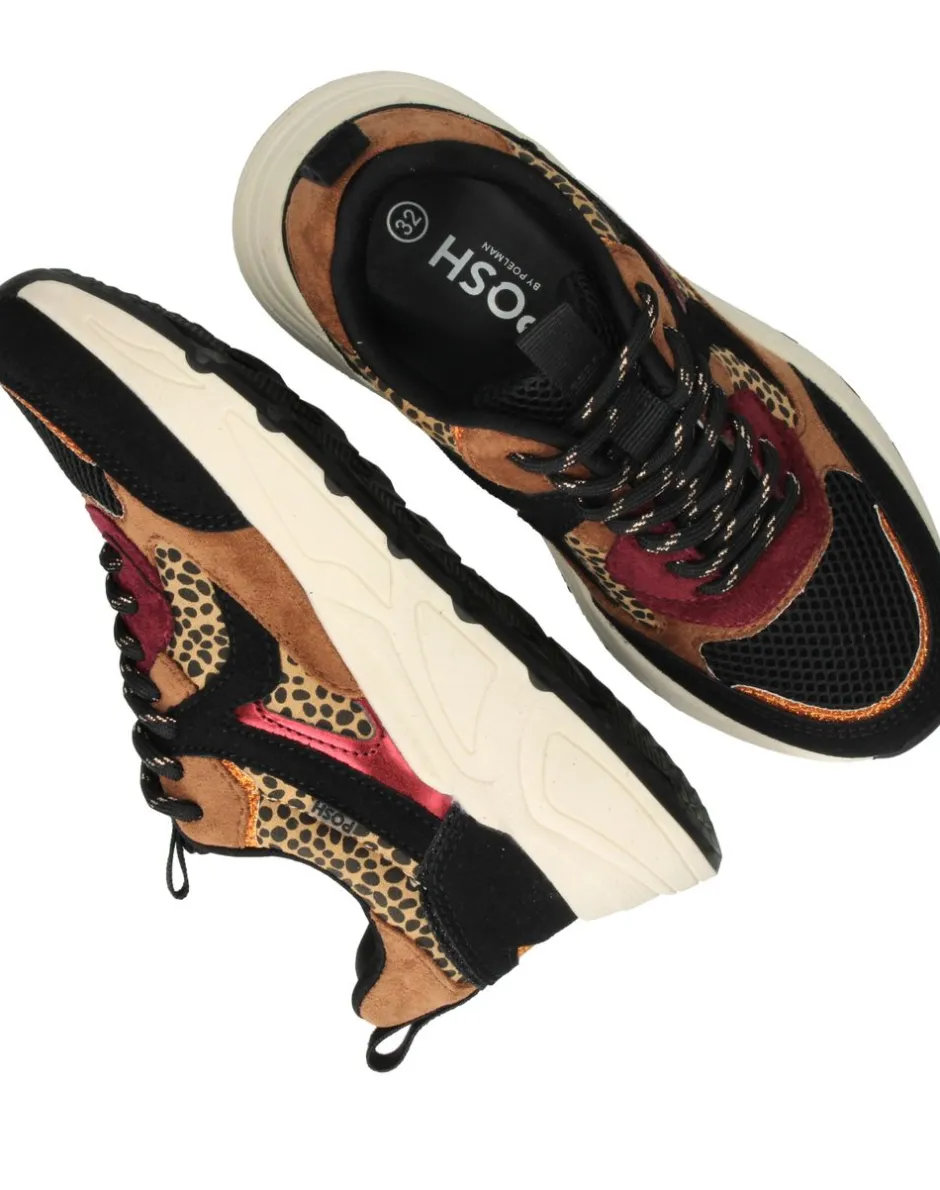 POSH by Poelman Sneakers Bruin Meisjes| Sneakers