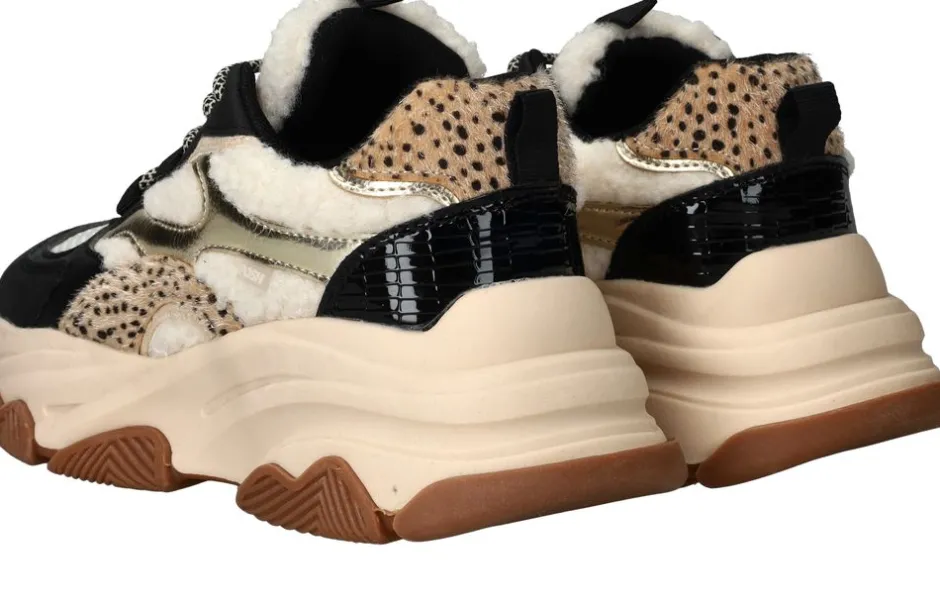 POSH by Poelman Sneakers Zwart Dames|DAMES Sneakers