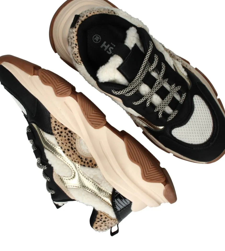 POSH by Poelman Sneakers Zwart Dames|DAMES Sneakers