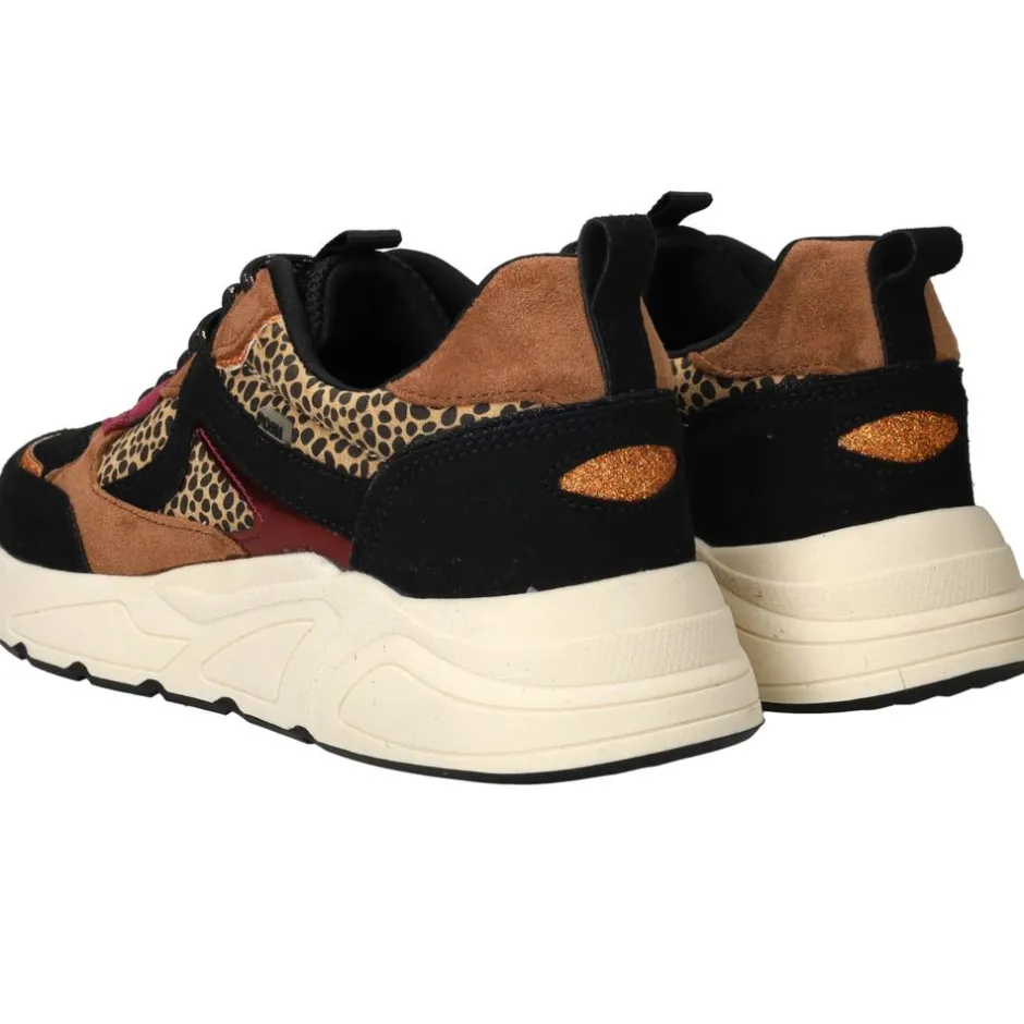 POSH by Poelman Sneakers Bruin Dames|DAMES Sneakers