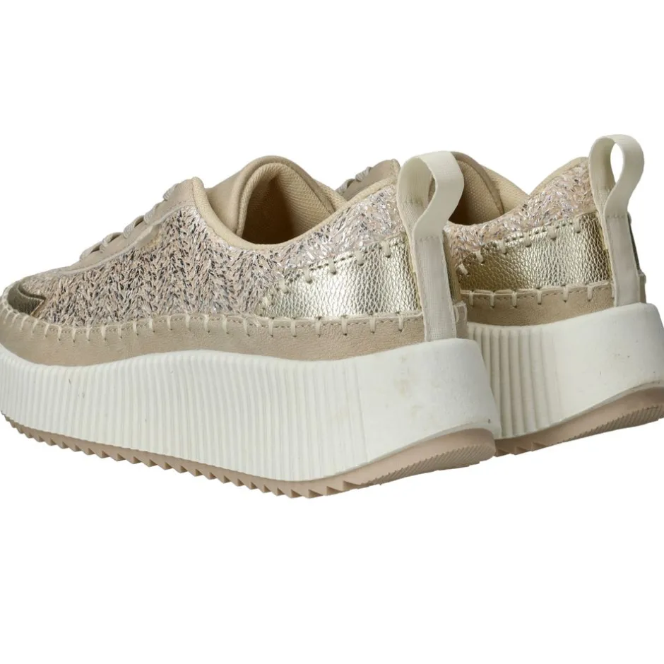 POSH by Poelman Sneakers Goud Dames|DAMES Sneakers