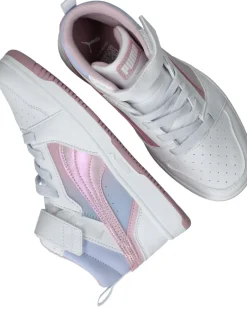 Puma Rebound V8 Mid Blurry PS Sneakers Roze Meisjes| Sneakers