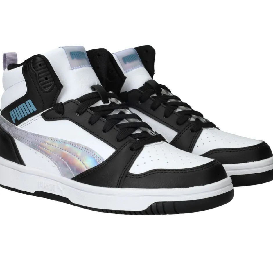 Puma Rebound V6 Mid Space Belle Sneakers Zwart Meisjes| Sneakers