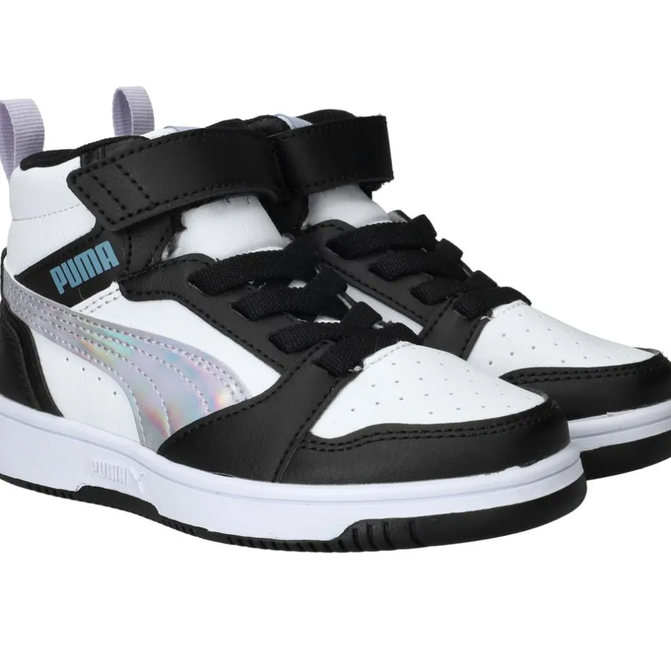 Puma Rebound V6 Mid Space Belle Sneakers Zwart Meisjes| Sneakers