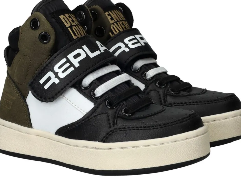 Replay Cobra kid 4 Sneakers Zwart Jongens| Sneakers