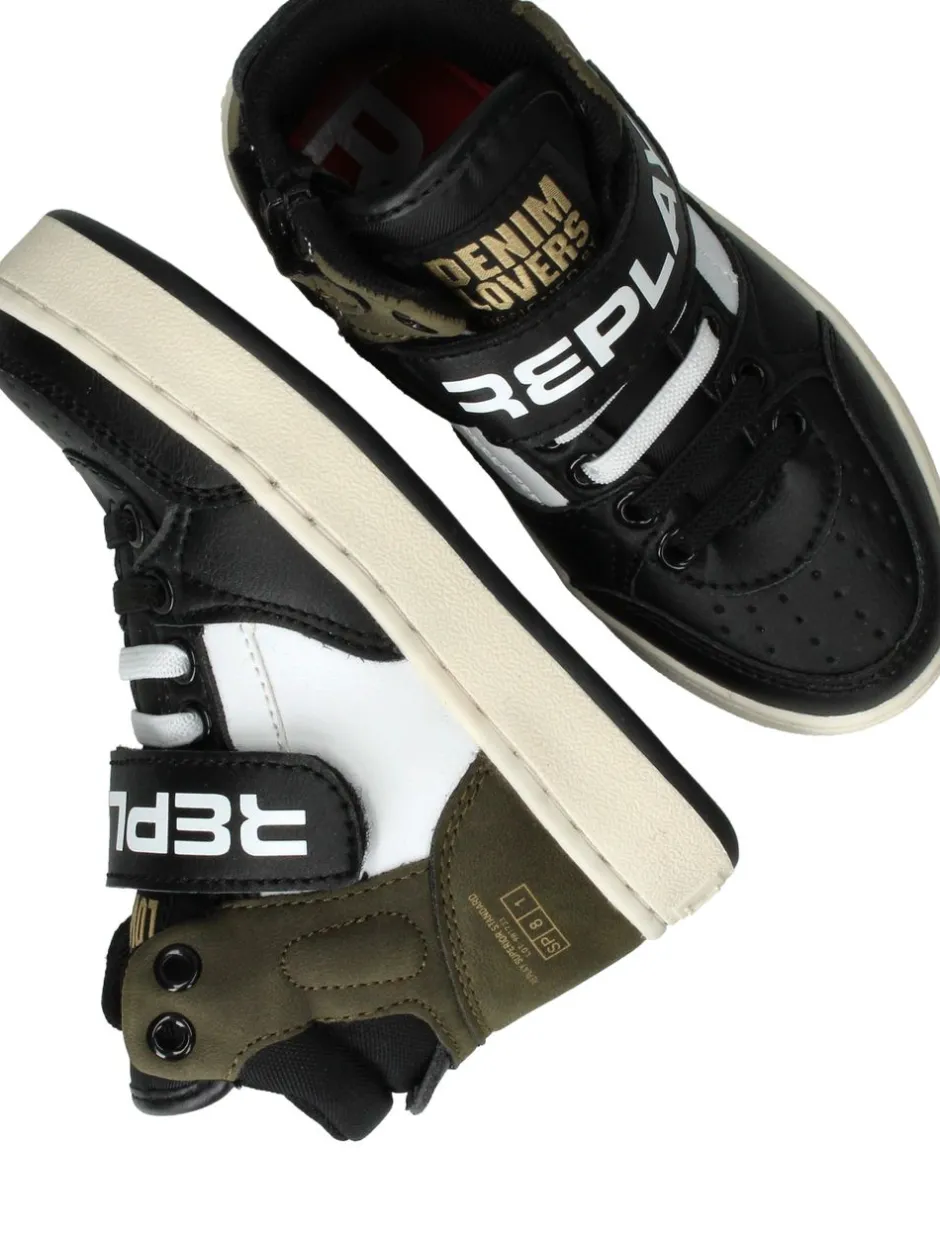 Replay Cobra kid 4 Sneakers Zwart Jongens| Sneakers