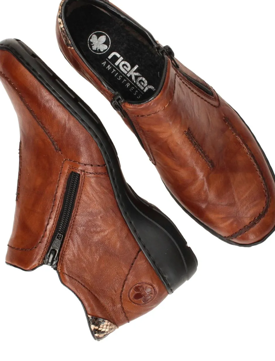 Rieker Boots Cognac Dames|DAMES Comfort|Boots
