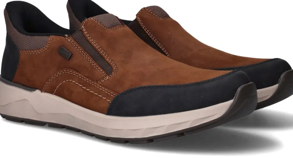 Rieker R-TEX Instappers Cognac Heren|Heren Comfort|Instappers