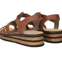 Rieker Sandalen Cognac Dames|DAMES Sandalen|Comfort