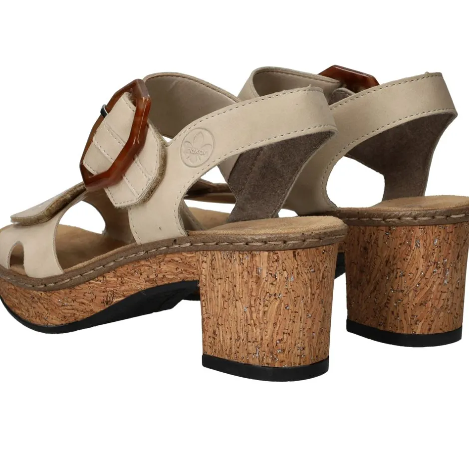 Rieker Sandalettes Dames|DAMES Sandalen|Hakken
