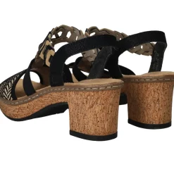 Rieker Sandalettes Dames|DAMES Sandalen|Hakken