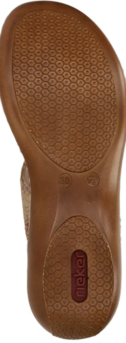 Rieker Slippers Beige Dames|DAMES Slippers|Comfort