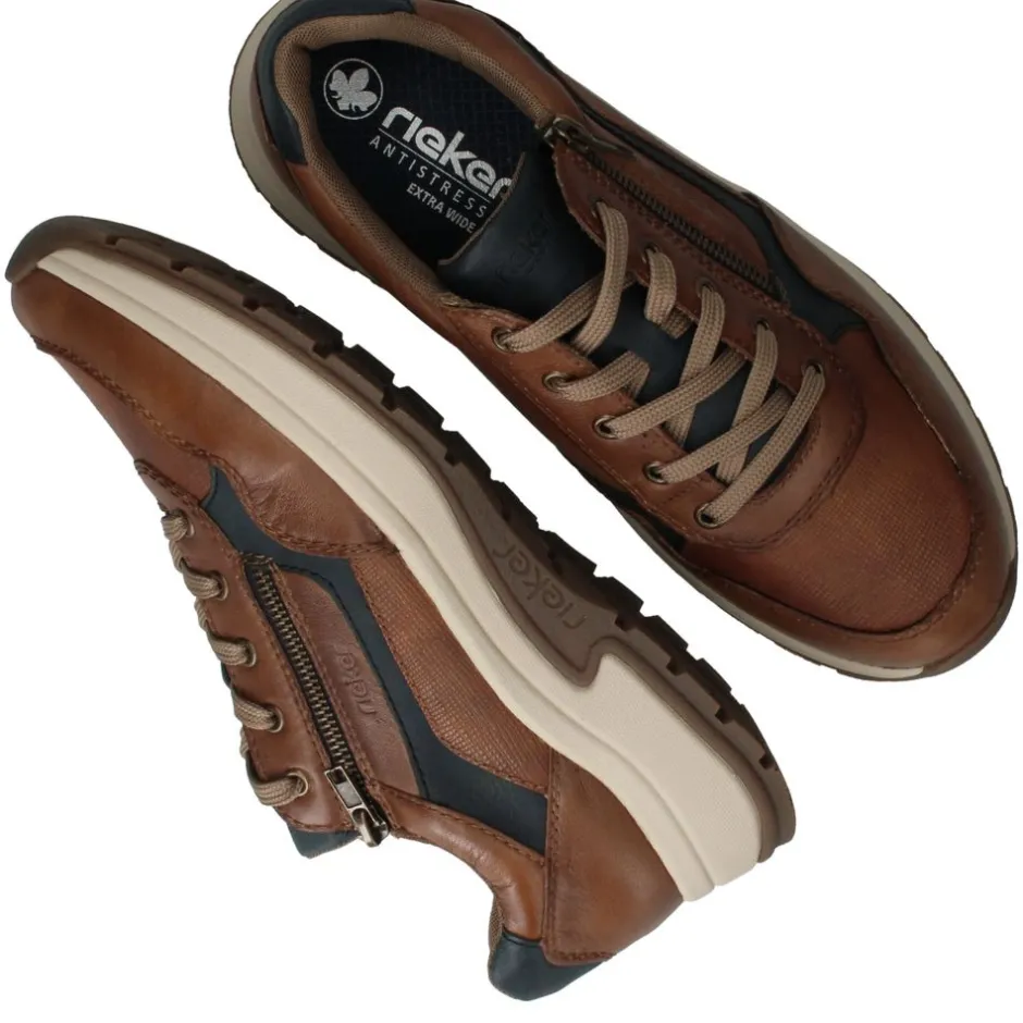 Rieker Sneakers Bruin Heren|Heren Comfort|Sneakers
