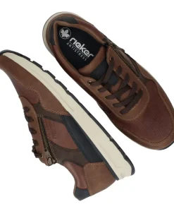 Rieker Sneakers Bruin Heren|Heren Comfort|Sneakers