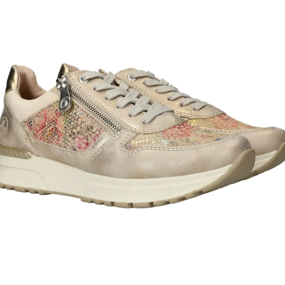 Rieker Sneakers Goud Dames|DAMES Comfort|Sneakers
