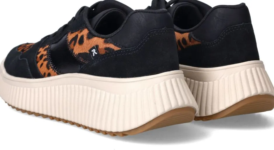 Rieker Sneakers Zwart Dames|DAMES Sneakers|Comfort