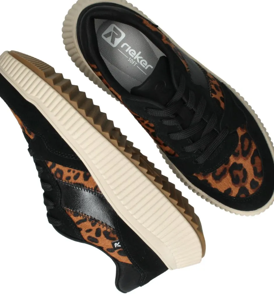 Rieker Sneakers Zwart Dames|DAMES Sneakers|Comfort