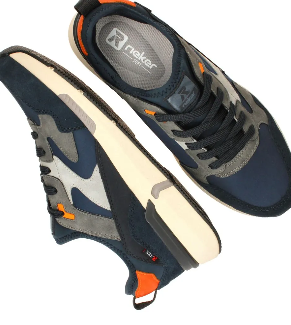 Rieker Sport Sneakers Blauw Heren|Heren Comfort|Sneakers